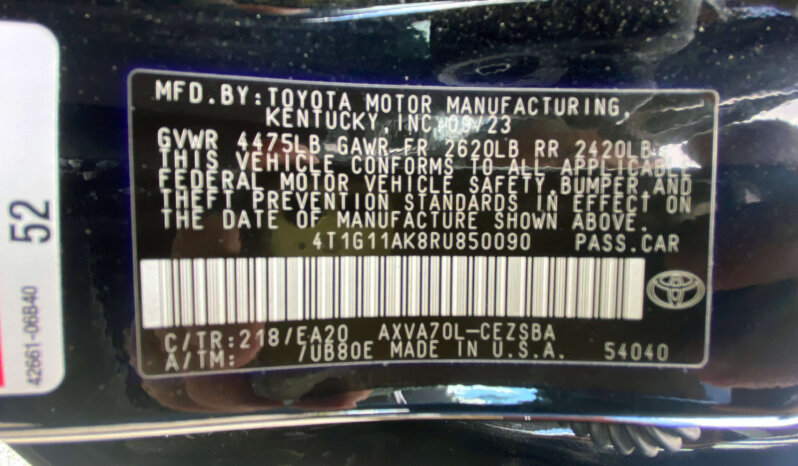 
								2024 TOYOTA CAMRY XSE full									